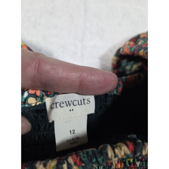 J.Crew Crewcuts girls' long-sleeve smocked dress in a floral print Cotton Blend - Picture 3 of 8